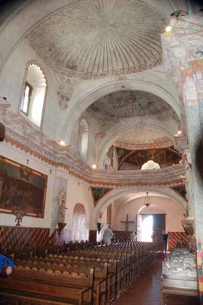 the mission's interior